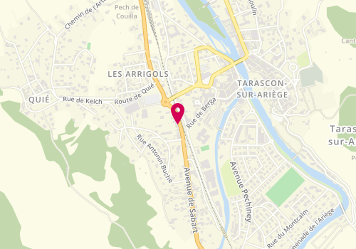 Plan de Point Glisse, 7 Rue Saint-Roch, 09400 Tarascon-sur-Ariège