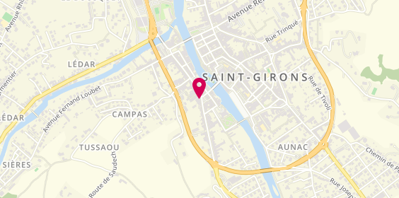 Plan de Cache Cache, 68 Rue Villefranche, 09200 Saint-Girons