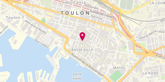 Plan de Place Camille, Place Camille 19 et 21 Rue R Andieux Rue Pierre Sémard, 83000 Toulon