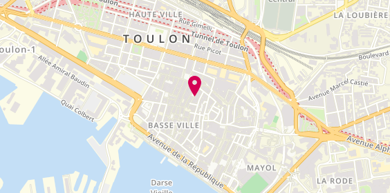 Plan de Foot Locker France, 10 Place Pierre Puget, 83000 Toulon
