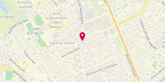 Plan de Les Dessous de Celou, 473 avenue de Mazargues, 13008 Marseille