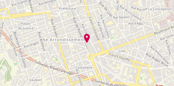 Plan de Moury Chaussures, 199 Rue de Rome, 13006 Marseille