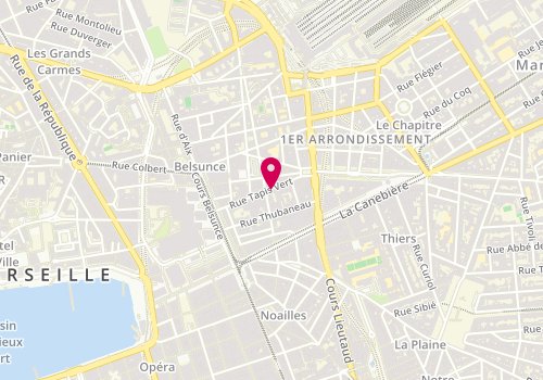 Plan de Nathilan's, 42 Rue Tapis Vert, 13001 Marseille