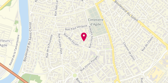 Plan de Planet Indigo Agde, Centre Commercial Grand Cap Boulevard Jean Monnet, 34300 Agde