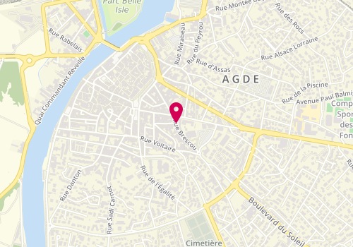 Plan de Tricobel, Résidence Port Brescou - Cap d' Agde
13 Rue de la Gabelle, 34300 Agde