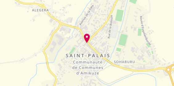 Plan de BAUCOU Martine, 33 Rue Thiers, 64120 Saint-Palais