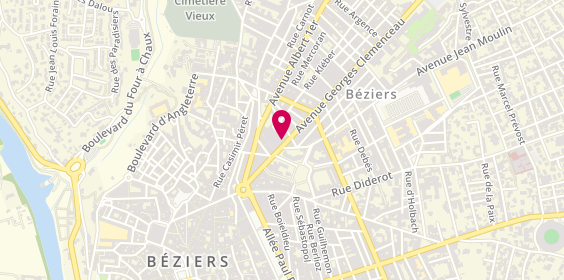 Plan de Zeeman Béziers Centre Ville, 37 avenue Georges Clemenceau, 34500 Béziers