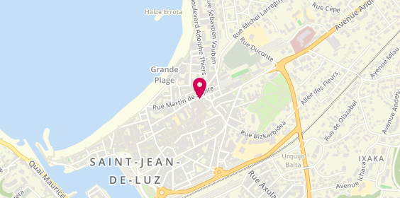 Plan de Boutique Tara, 54 Rue Saint-Jacques, 64500 Saint-Jean-de-Luz