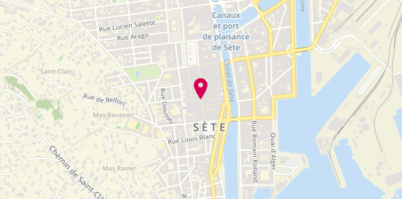 Plan de Etam Lingerie, 10 Rue Gambetta, 34200 Sète