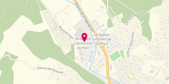 Plan de Blue Box, Centre Commercial Carrefour
555 Route de Draguignan, 83720 Trans-en-Provence