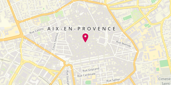Plan de Berenger Montre Aix en provence, 18 Rue de la Glacière, 13100 Aix-en-Provence