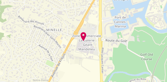 Plan de La Griffe de Paparazzi, Géant Casino, Les Minelle
Route Nationale 98, 06210 Mandelieu-la-Napoule
