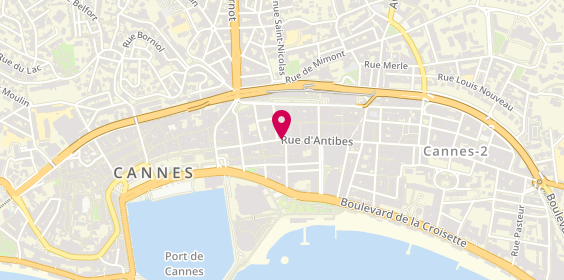 Plan de Armand Thiery Femme et Homme, 40 Rue d'Antibes, 06400 Cannes