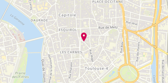 Plan de L'Itineraire, 13 Rue Bouquières, 31000 Toulouse