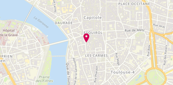 Plan de Carhartt, 2 Rue du Coq d'Inde, 31000 Toulouse