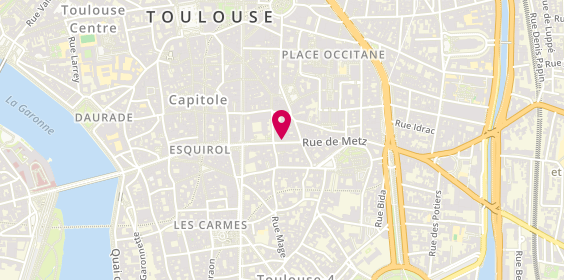 Plan de Arsène et Les Pipelettes, 25 Rue de Metz, 31000 Toulouse