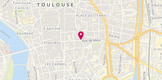 Plan de Claudie Pierlot, 29 Rue de Metz, 31000 Toulouse