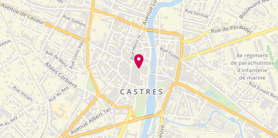 Plan de Okaïdi Castres, 18-20 Rue Alquier Bouffard, 81100 Castres