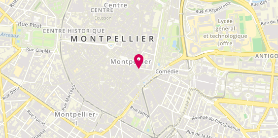 Plan de Hermès Montpellier, 5 Rue Jacques Coeur, 34000 Montpellier