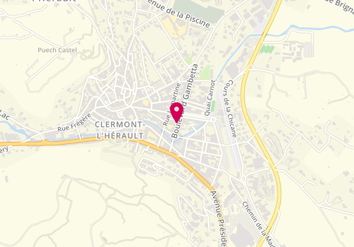 Plan de Des Souris et des Fringues, 19 Boulevard Gambetta, 34800 Clermont-l'Hérault