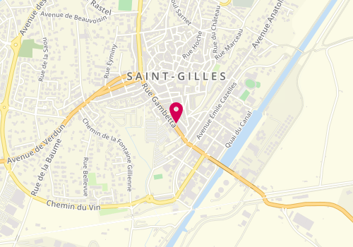 Plan de Chaussures Pointures, 12 Rue Gambetta, 30800 Saint-Gilles