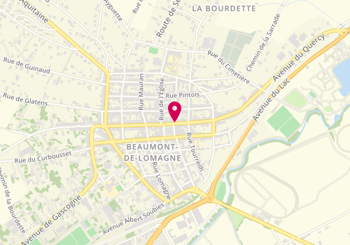 Plan de Manon Boutique, 9 place Gambetta, 82500 Beaumont-de-Lomagne
