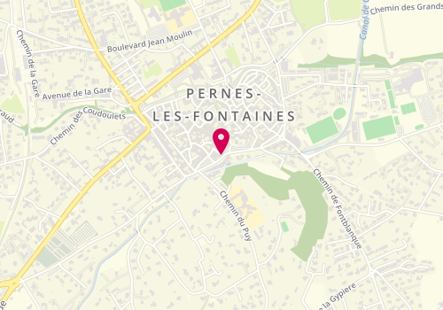 Plan de La Boutique, 13 Pl. Aristide Briand, 84210 Pernes-les-Fontaines