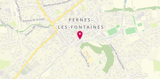 Plan de Cendrillon Chaussures, 13 Place Aristide Briand, 84210 Pernes-les-Fontaines