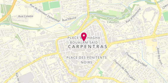 Plan de Boutique Marius prêt-à-porter homme, chaussures et accessoires, 47 Rue des Halles, 84200 Carpentras