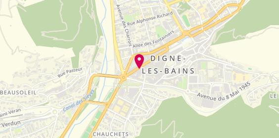 Plan de Romans Audibert Chaussures, 14 Boulevard Gassendi, 04000 Digne-les-Bains