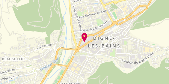 Plan de Entrelacés, 6 Rue Beau de Rochas, 04000 Digne-les-Bains