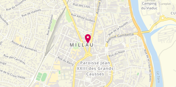Plan de Andre Sales - le Maroquinier de Millau, 13 avenue Jean Jaurès, 12100 Millau