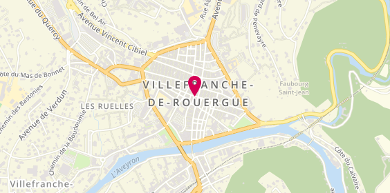 Plan de Boutique Pari Brune, 10 Rue de la République, 12200 Villefranche-de-Rouergue