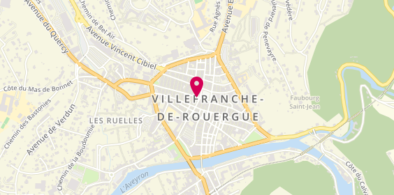 Plan de X And O, 3 Rue Marcellin Fabre, 12200 Villefranche-de-Rouergue
