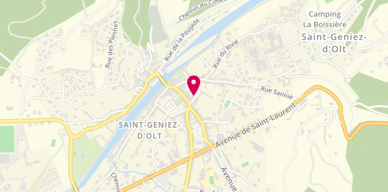 Plan de Etablissements Girbal Chaussures, Rue Raynal, 12130 Saint-Geniez-d'Olt-et-d'Aubrac