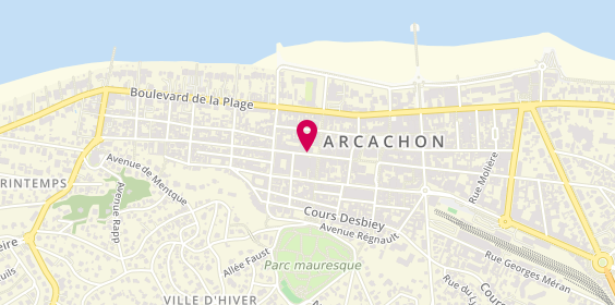Plan de Beach Outlet By Richy's, 53 Cr Lamarque de Plaisance, 33120 Arcachon