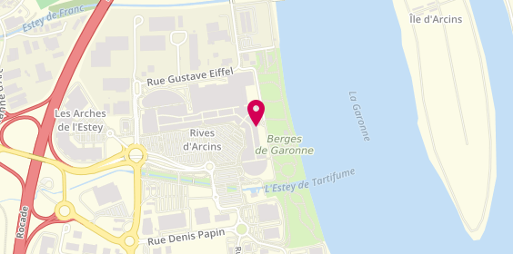 Plan de Célio, Centre Commercial Régional Rives d'Arcins, 33130 Bègles