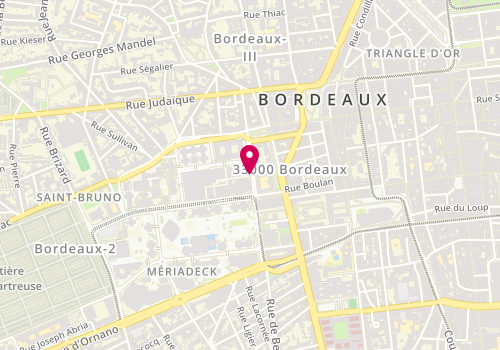 Plan de New Yorker France, Centre Commercial Mériadeck 57 Rue Château d'Eau, 33000 Bordeaux