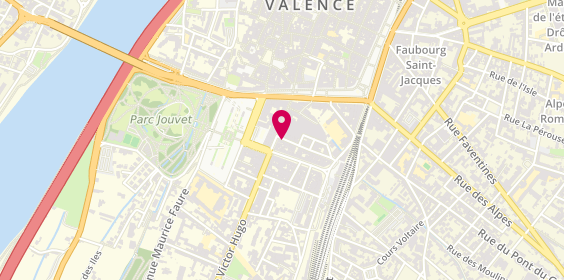 Plan de B.IVY Chaussures, 2 Rue Pasteur, 26000 Valence