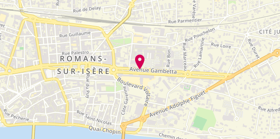 Plan de Le Temps des Cerises, Centre Commercial 60 Avenue Gambetta, 26100 Romans-sur-Isère