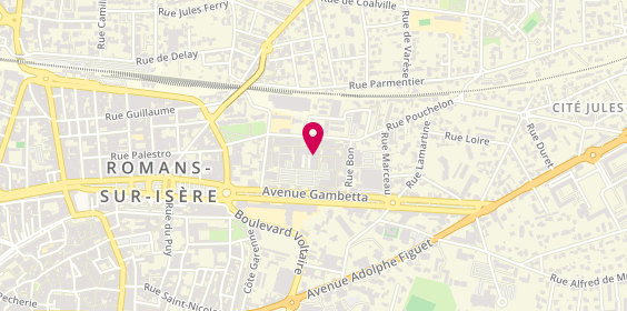 Plan de Sud Express, Marques Avenue
60 avenue Gambetta, 26100 Romans-sur-Isère