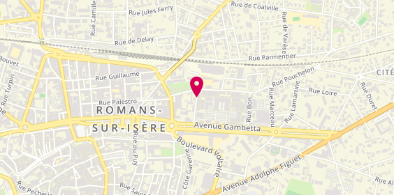 Plan de Comptoir des Cotonniers, 60 avenue Gambetta, 26100 Romans-sur-Isère