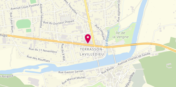 Plan de La Halle Mode & Accessoires, Les Fauries, 24120 Terrasson-Lavilledieu