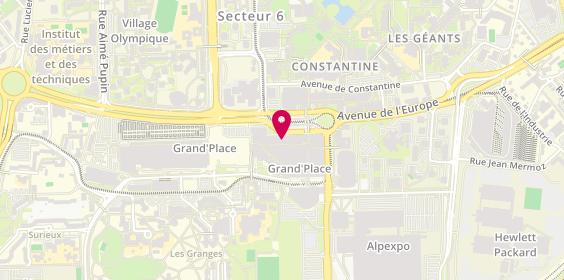 Plan de MS Mode, Rue Grand Place, Centre Commercial Grand'place, 38000 Grenoble