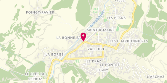 Plan de MAGNIN SPORTS Précision Ski / Location de skis/vtt Valloire Galibier, 370 Rue des Grandes Alpes, 73450 Valloire