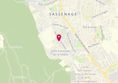 Plan de Go Sport, 17 avenue de la Falaise, 38360 Sassenage