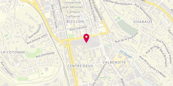 Plan de Parfois, 1 à 7 Rue des Docteurs Charcot, 42100 Saint-Étienne