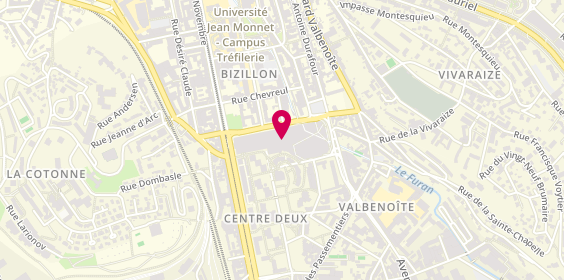 Plan de CHAUSSEA, 1-7 Rue des Docteurs Charcot, 42100 Saint-Étienne