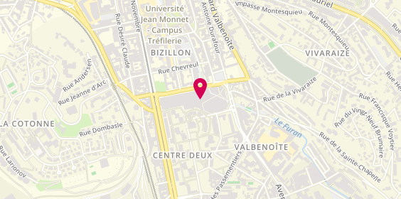 Plan de Bonobo, Centre Commercial Centre
2 Rue des Docteurs Charcot, 42100 Saint-Étienne