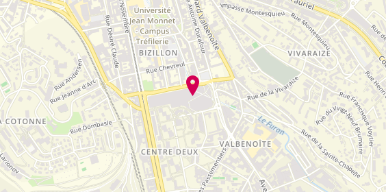 Plan de Jennyfer, 1-7 Rue des Docteurs Charcot, 42100 Saint-Étienne
